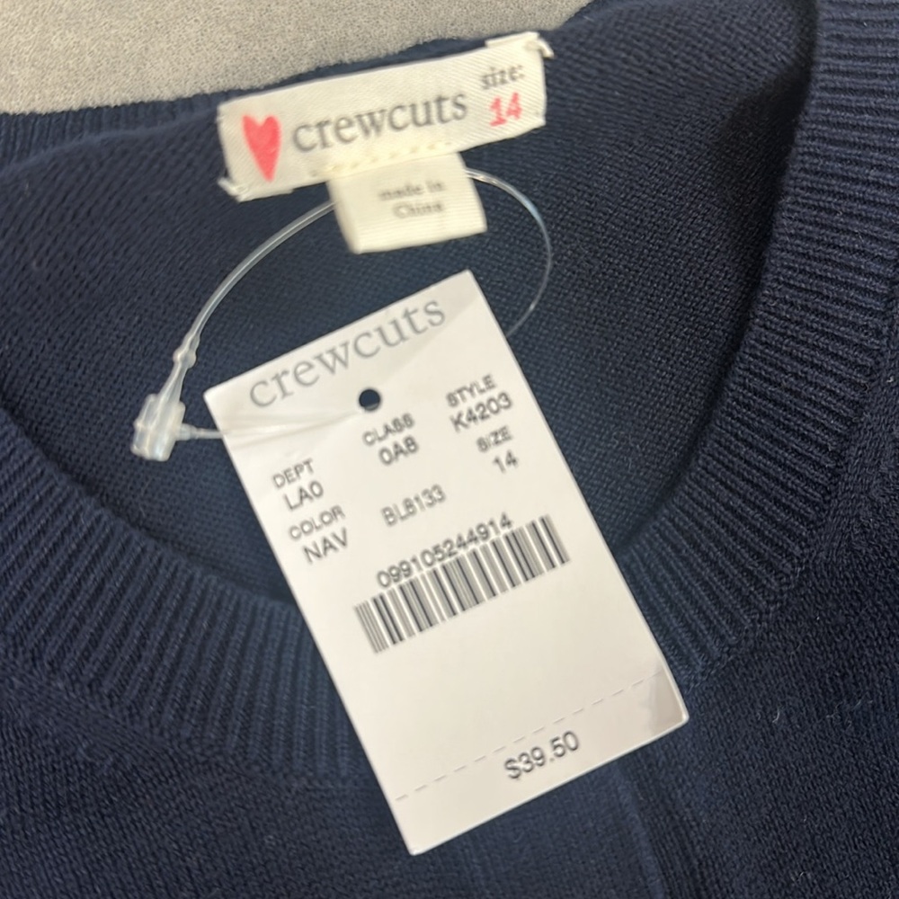 Crewcuts Navy Button-Up Cardigan - Picture 3 of 5